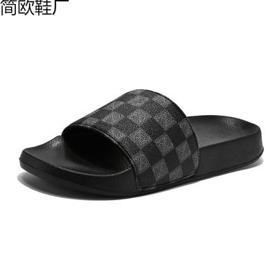 One-word Drag Men's Home Indoor Slippers One-pedal Tide 2 Summer New Men's Slippers