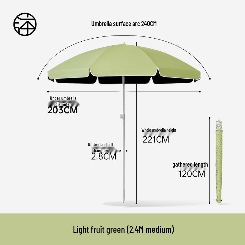 Large Outdoor Sunshade Commercial Stall Umbrella