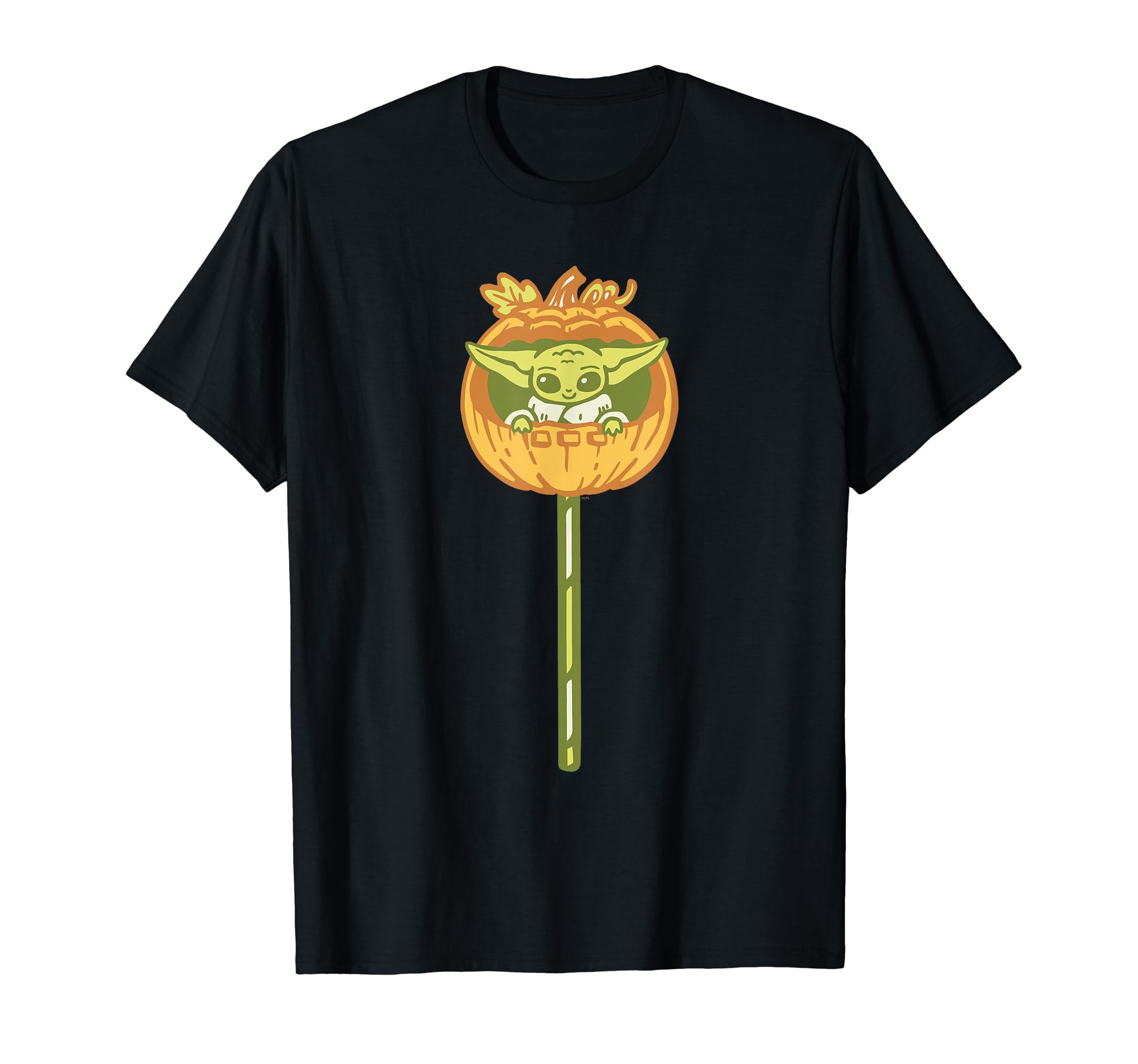 Star Wars The Mandalorian Grogu Halloween Pumpkin Plum Lollipop T-Shirt 4600₽