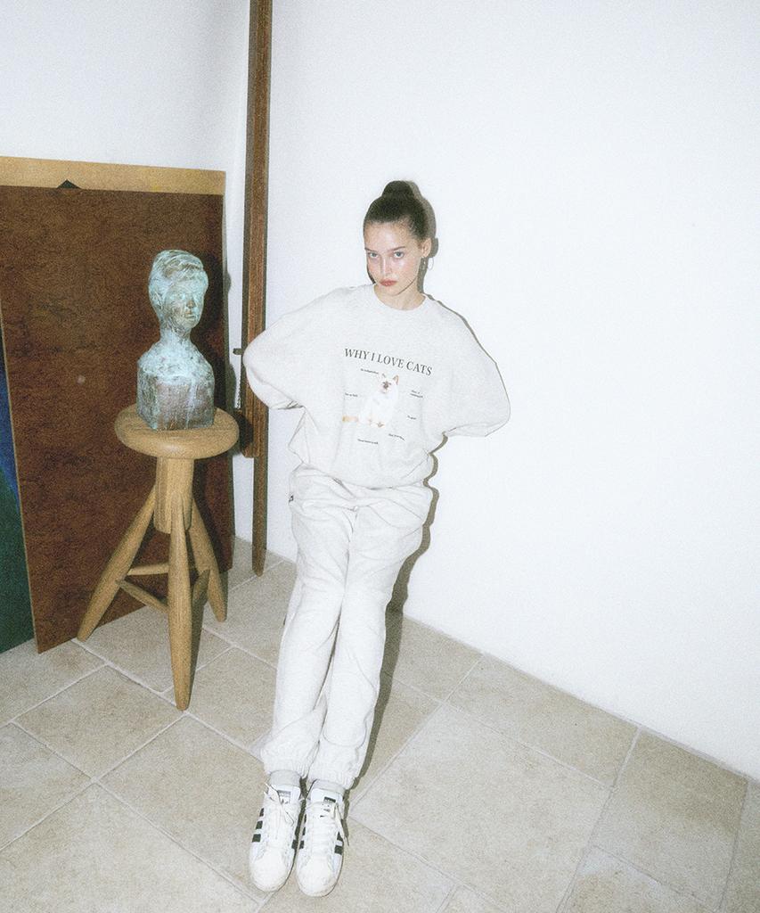 Isjabaibeu [Ibc22Upt06Ot] Embroidered Logo Joggers - Oatmeal