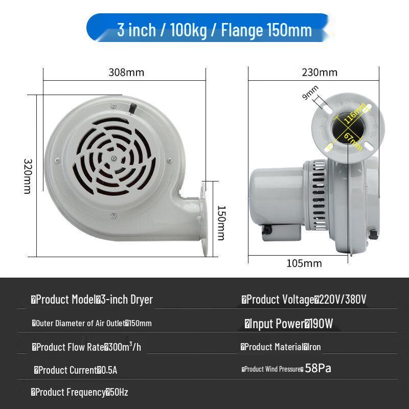 Yundu Plastic Drying Blower
