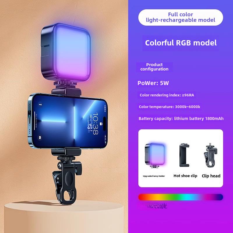 Mini přenosné LED selfie přisvětlení pro mobilní fotografie a videa
