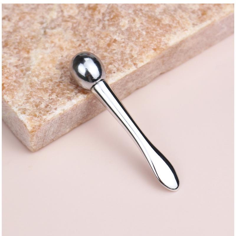 Beauty Eye Roller Massage Stick Eye Cream Applicator Cosmetic Spatula Anti Wrinkle Facial Spoon Gold Alloy Face Skin Care Tool