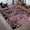 Motivational Quote Area Rug for Living Room Bedroom Modern Home Decor Black and White Typography Carpet Non Slip Floor Mat