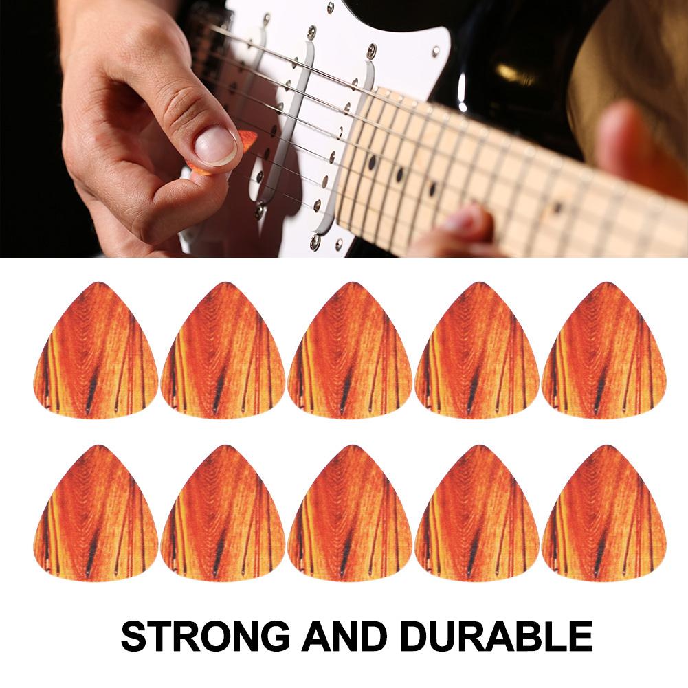 10pcs Plastic Guitar Plectrum Set Bass Ukelele Pick Musical Instrument Accessory