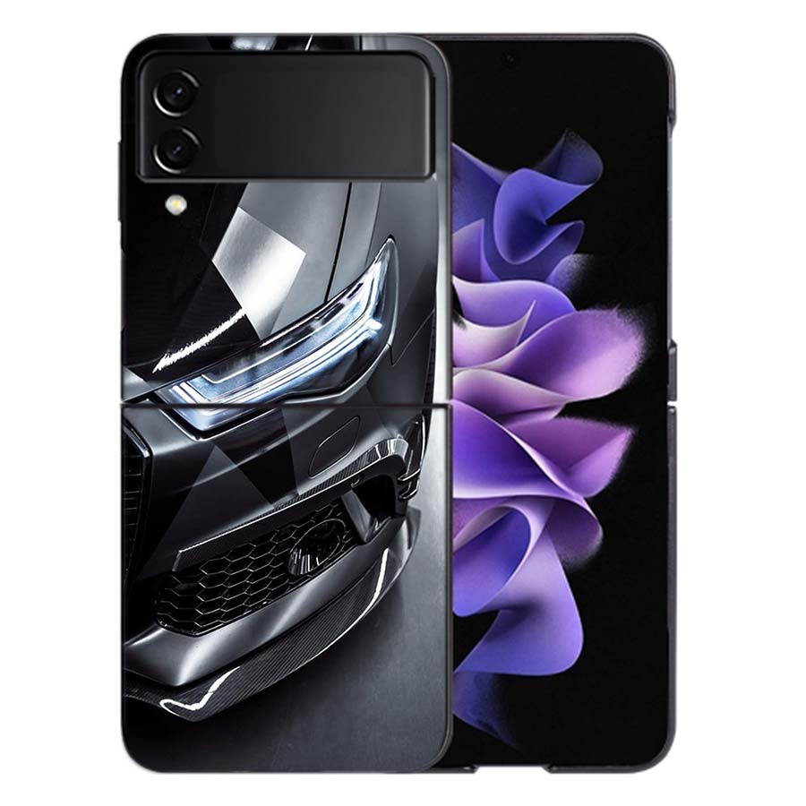 Une Berline de Luxe Magique Pour Samsung Galaxy Z Flip 5 4 3 Coque Rigide Anti-Choc Téléphone Z Flip 6 7 5G Z Flip 5 4 5G TPU PC Har