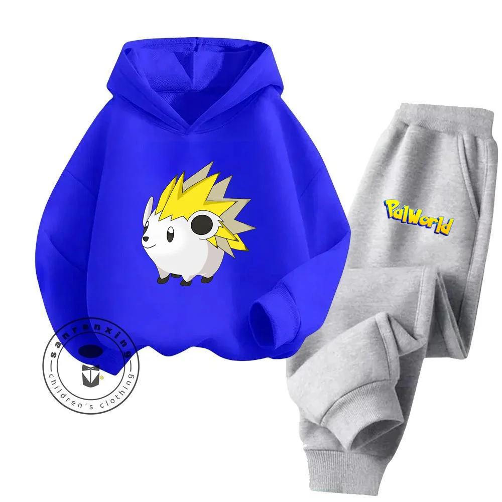 Palworld Cartoon Children's Hoodie Set Youth Sunshine High Appearance Level Anti Bacterial Anti Wrinkle New Hoodie Pure Cotton