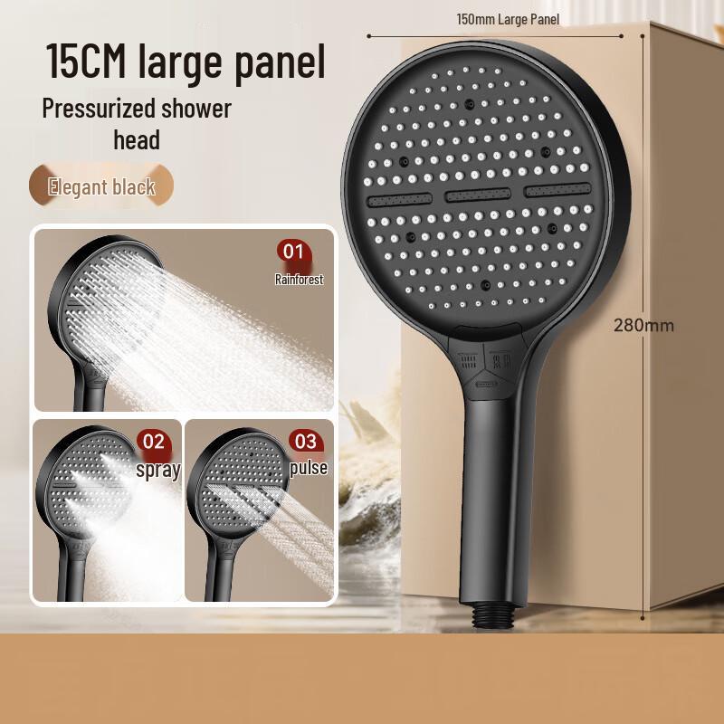 MDNG 15cm 3-Setting Shower Head (2-Pack)