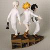 The Promised Neverland Norman Emma Ray 1/8 Scale Standing Anime Action Figure Set Collectible Boxed Statue With Book Shelf Base