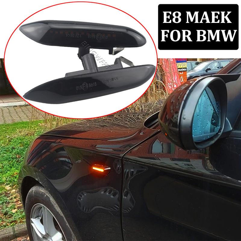 New Turn Signal Light For BMW 5 Series E60 Sedan E61 Wagon X3 E83 2004-2010 LED Side Marker Mirror Indicator Lamp