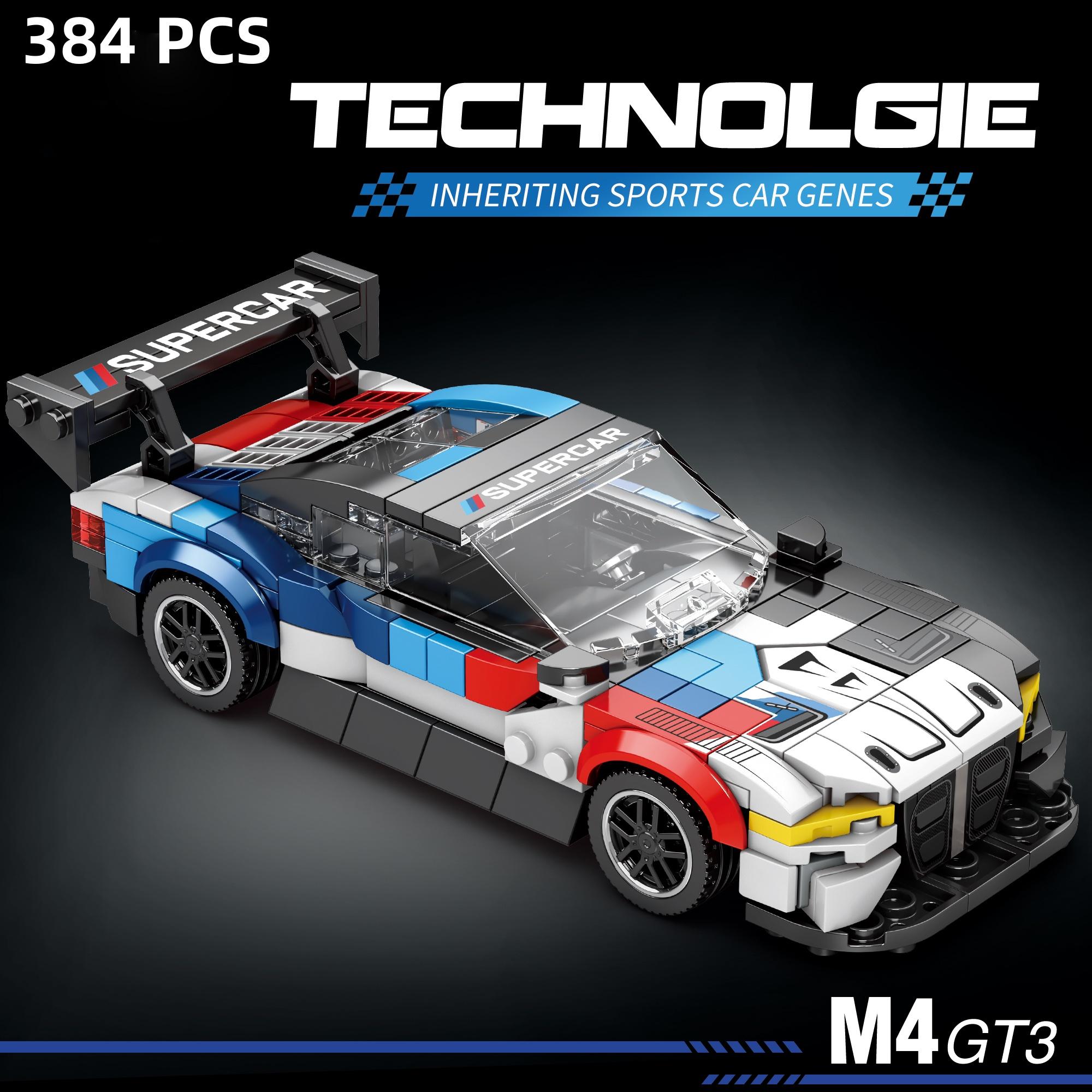 

M4 GT3 Race Car Building Blocks Set, Collectible Display Model Cars Set to Build, Cool Model Sports Car Building Kits (385PCS)