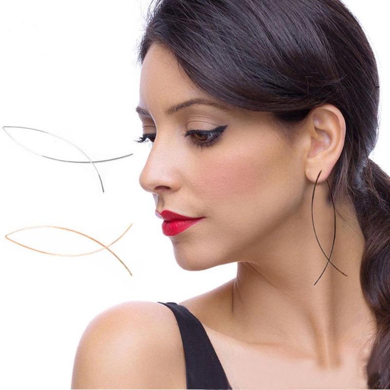 Bluelans Earrings Long Earrings Elegant Shape Fish Handmade Drop Dangle Women's Jewelry