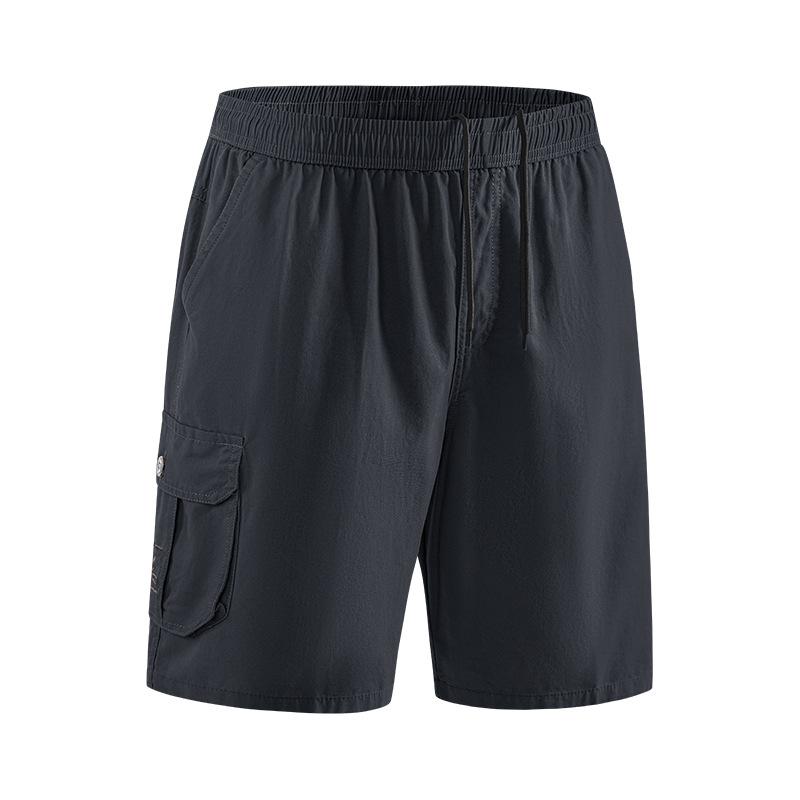 Sports Shorts Summer Thin Breathable Workwear Loose Running Pure Cotton Casual Five Quarter Pants Elastic Men's Pants