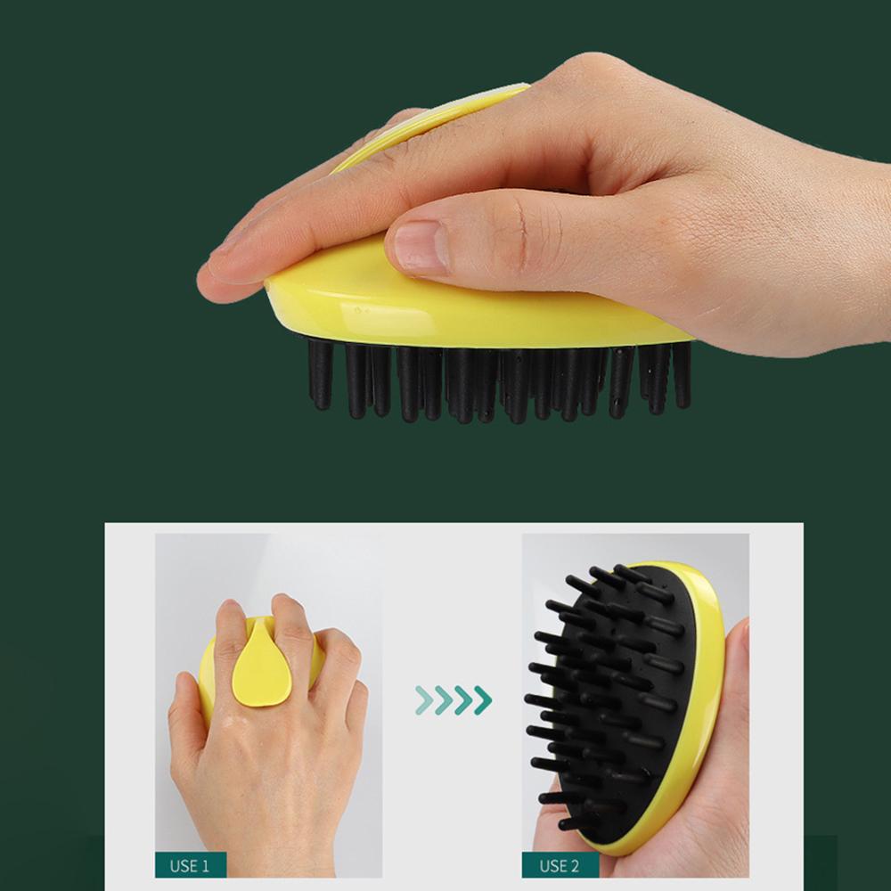 Head Hair Washing And Massage Brush Tool Silicone Adult Hair Grabber Scalp Meridian Hair Washing And Massage Comb