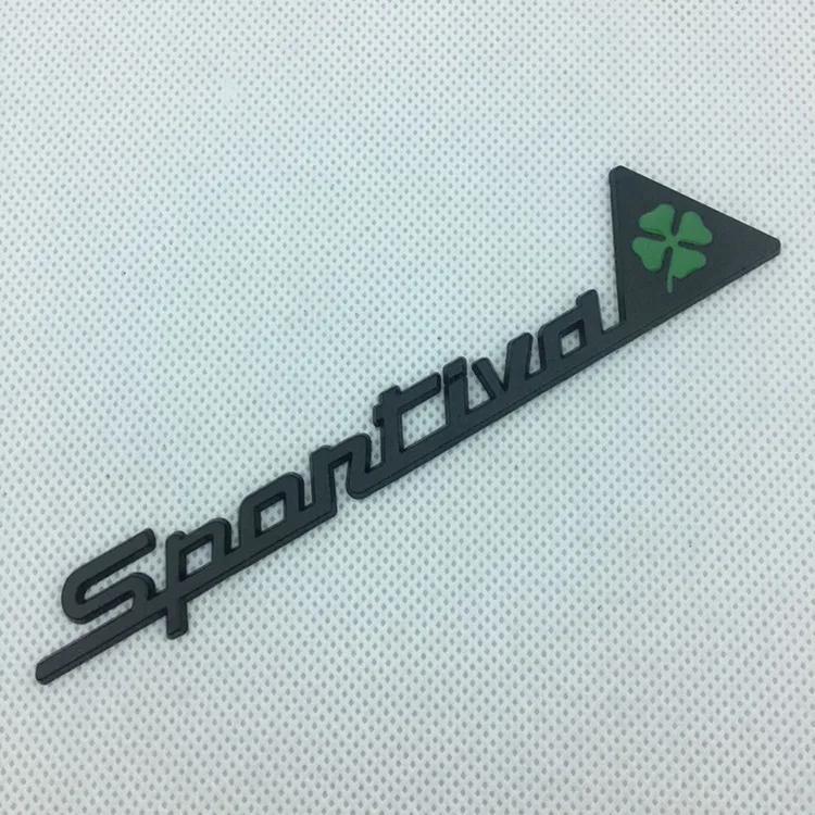 SVMHZ1 Car Styling Side Window Sticker SPORTIVA Logo Badge For Alfa Romeo 159 156 147 4C Giulia Stelvio Giulietta Mito Auto Accessories