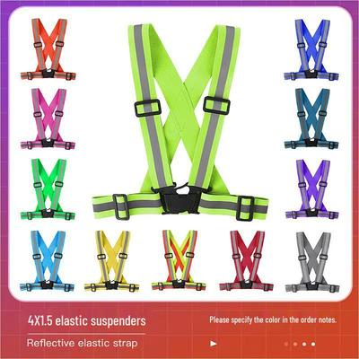 Yuezhiliang Adjustable Reflective Safety Vest for Night Running and Cycling