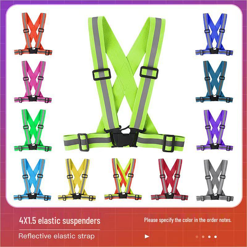 Yuezhiliang Adjustable Reflective Safety Vest for Night Running and Cycling