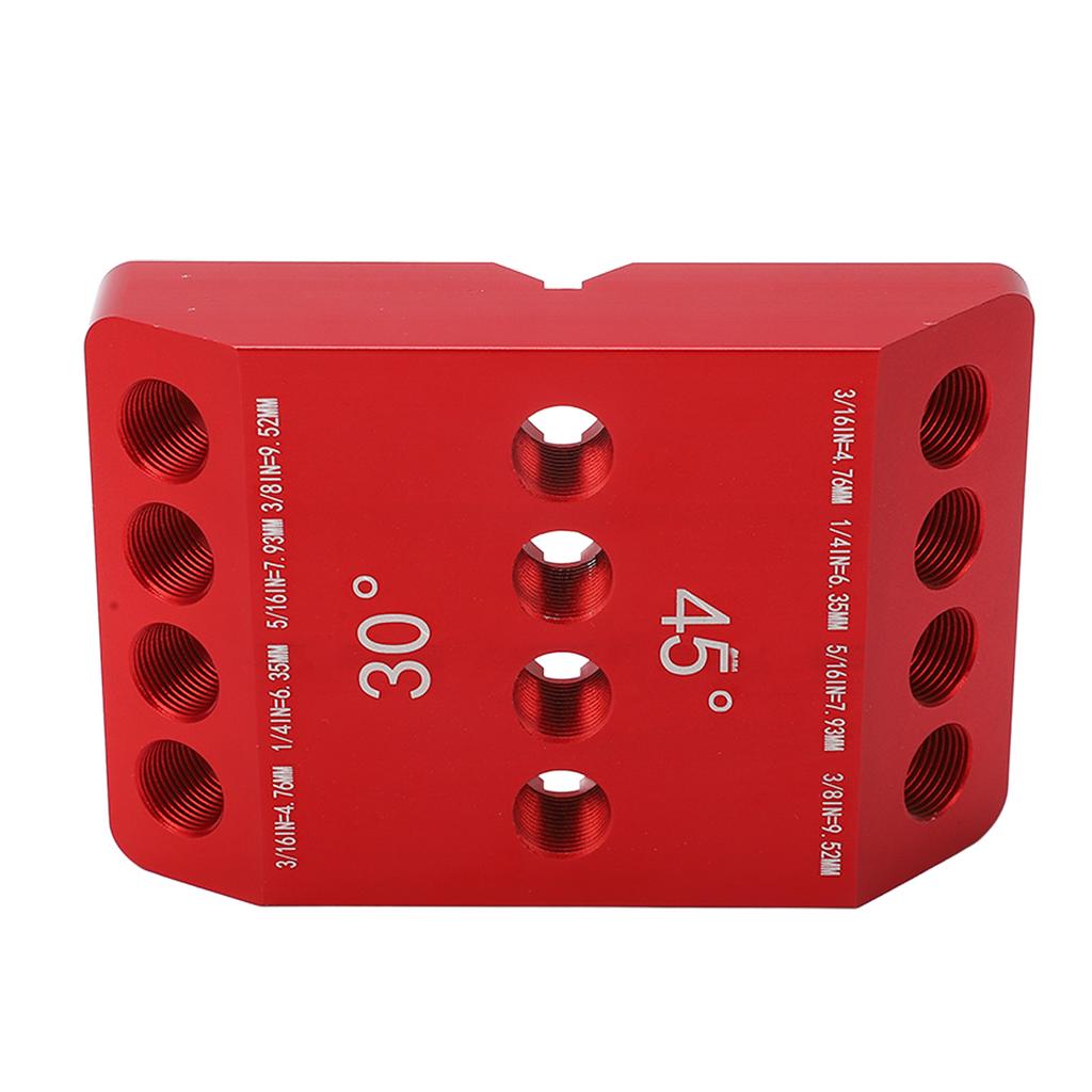 Drill Hole Guide Jig 30 45 90 Degree Angle 4 Sizes Woodworking Locator Building Supplies