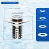 Anticlogging Drain Filter Sink Plug Wash Basins Sink Drain Stoppers Push Type Bounce Cores Sink Drain Strainer Enduring