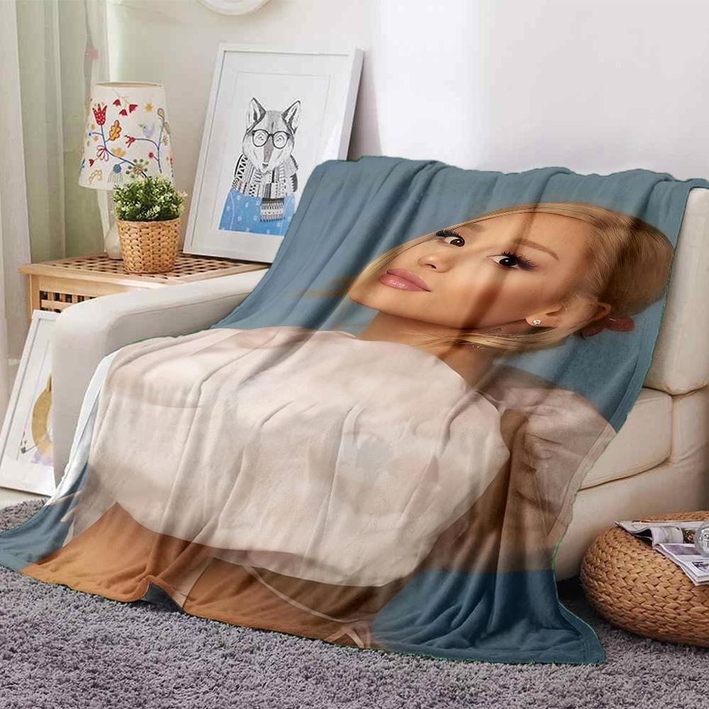 Elegant Fashion Portrait Blanket Soft Throw Blanket For Home Bedroom Bed Sofa Travel Office Solid Christmas Blanket