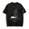 Sweatshirt Décontracté Imprimé Club de Snowboard Style Sports d'Hiver Pull-over Haut T-shirt en Coton Pur