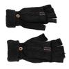 1 Pair USB Heated Gloves Electric Heating Thermal Knitting Gloves Half Finger Winter Hand Warmer for Working Black