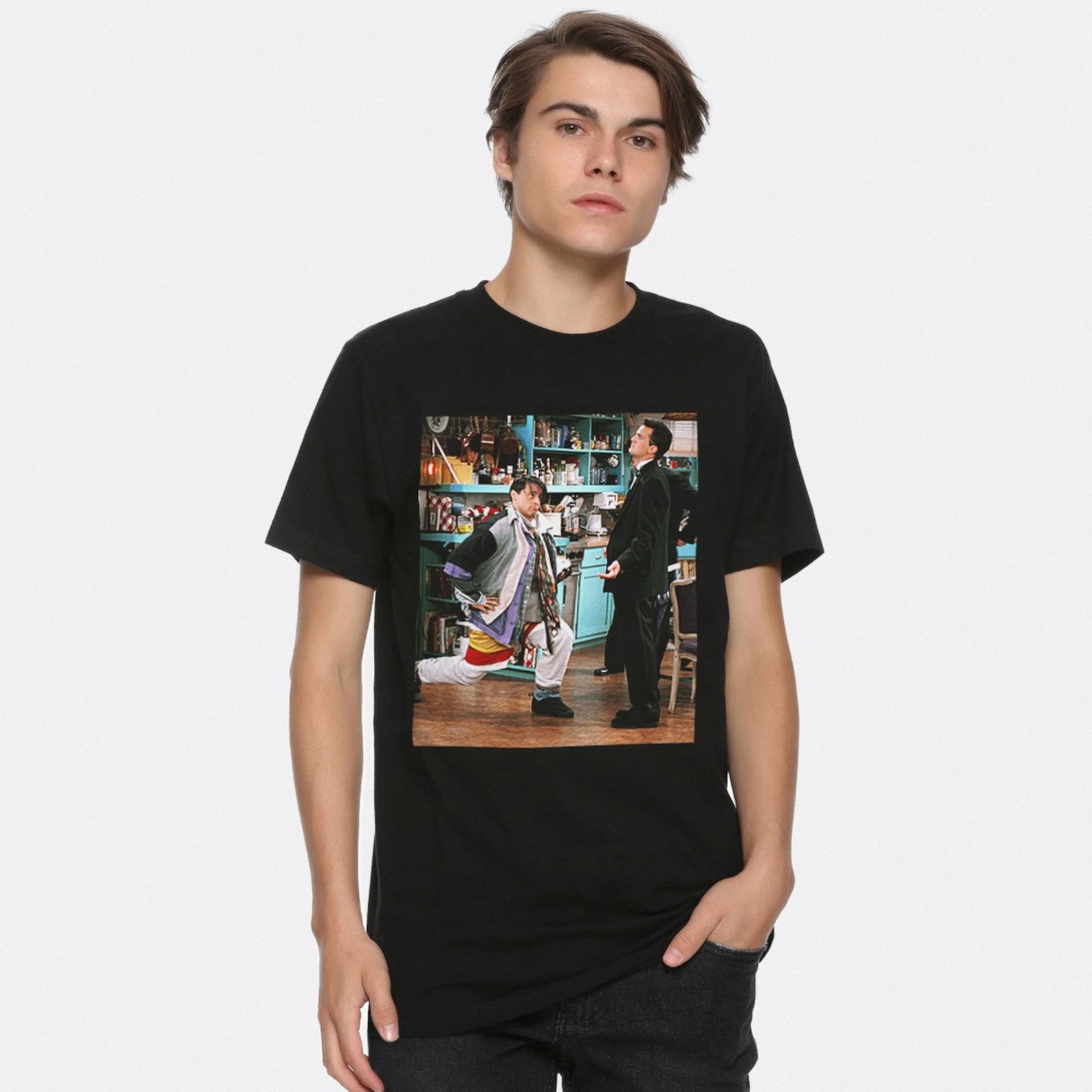Friends TV Joey and Chandler T-Shirt, Matthew Perry Shirt, Men s and Women s Sizes (MTP-772345) 4XL