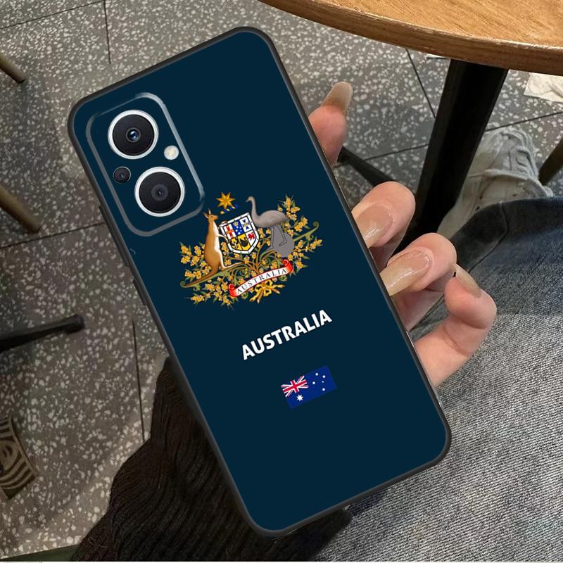 Australien Flagge Für OPPO Reno 14 13 12 11 10 Pro 8T 11F 12F 13F 14F 7 8 Lite OPPO Find X8 X6 X5 X9 Pro Hülle