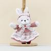 Keychain Plush Rabbit With Short Fur And Pp Cotton Filling Accessories For