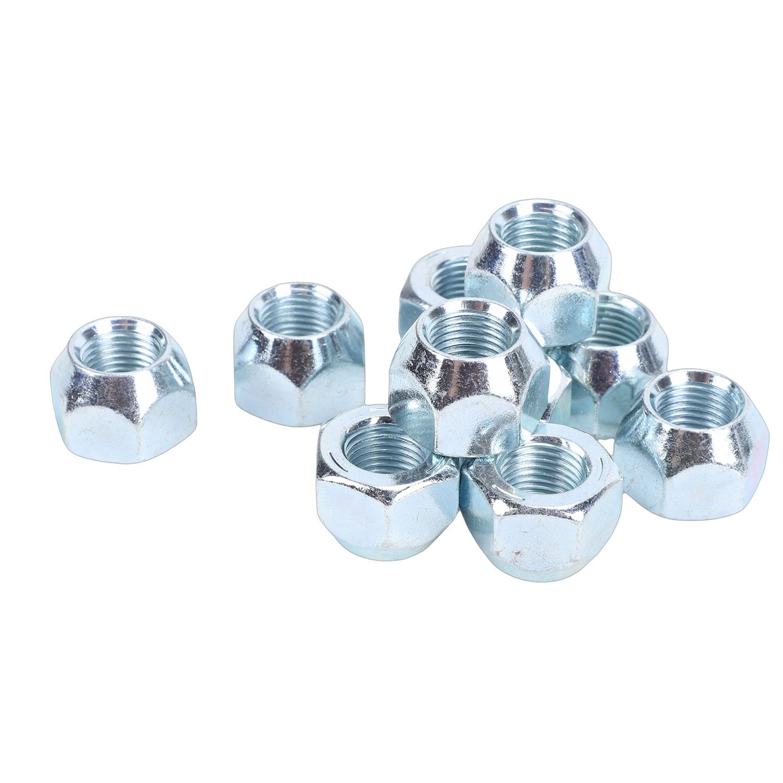 

10pcs 1 2 20in Trailer Lug Nuts Zinc Plated Open End Wheel Lug Nuts for 1 2in Wheel Lug Studs RV Truck Tire Bolt 50