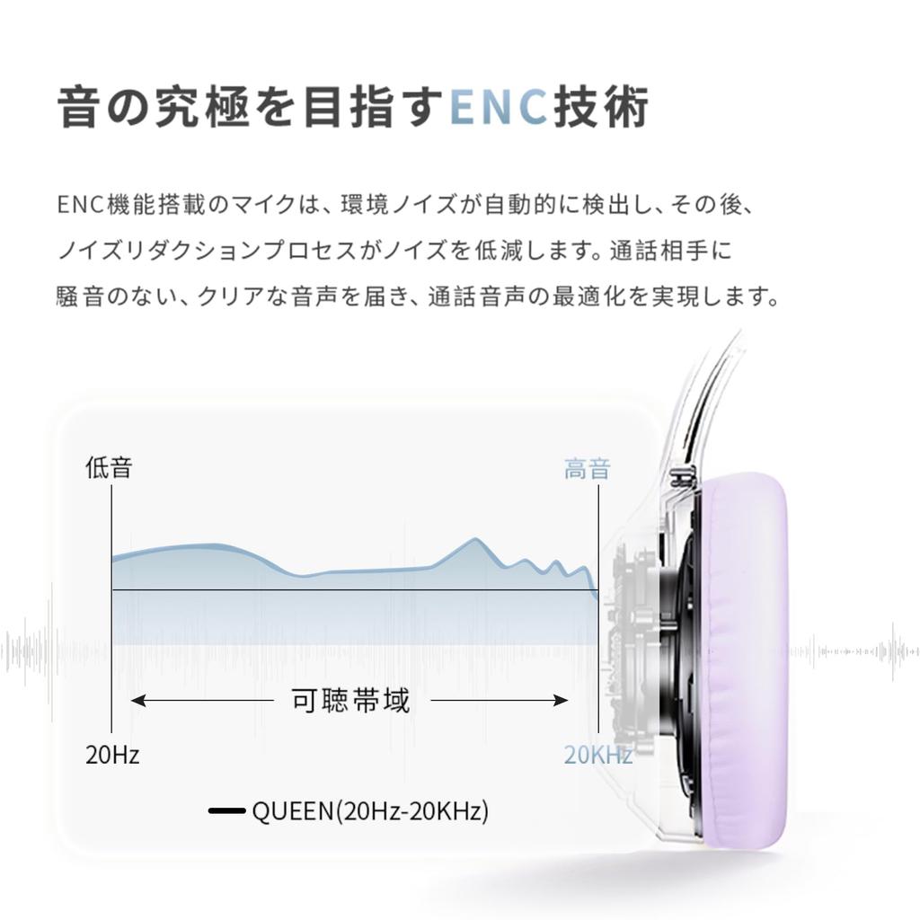 Meisei Shop Wireless Bluetooth Wired and Wireless HiFi Sound 40mm Noise Compatible with and Purple Headphones, 6.1, Compatible, Over-Ear, Quality,