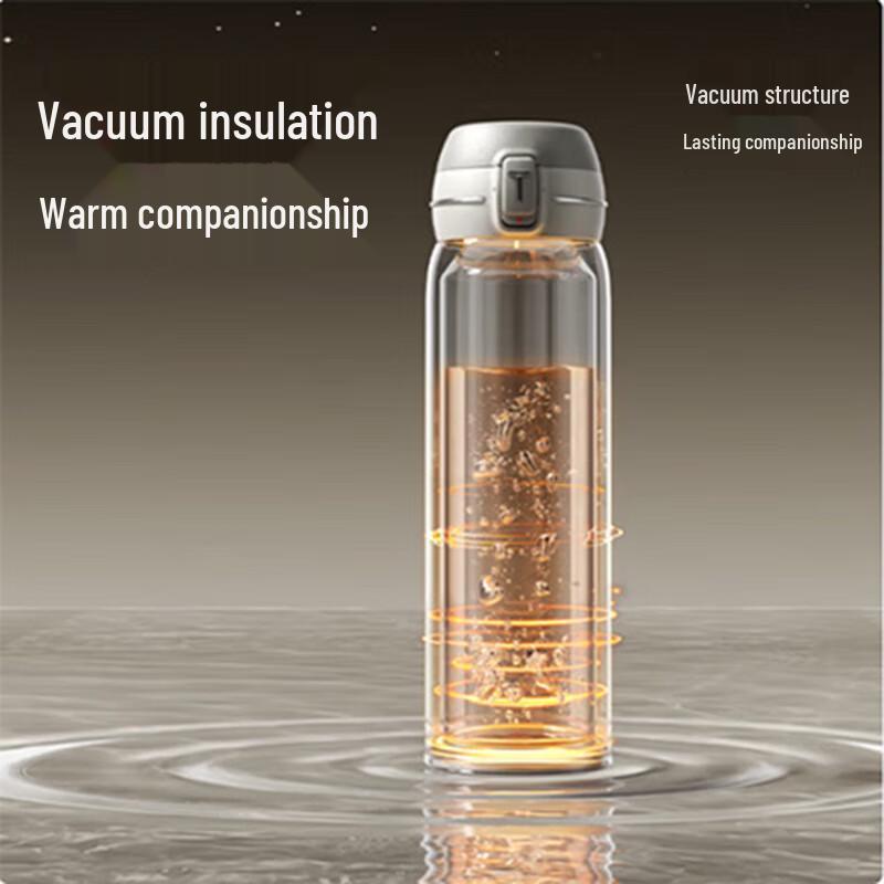 Temake Pure Titanium Insulated Mug with Pop-up Lid