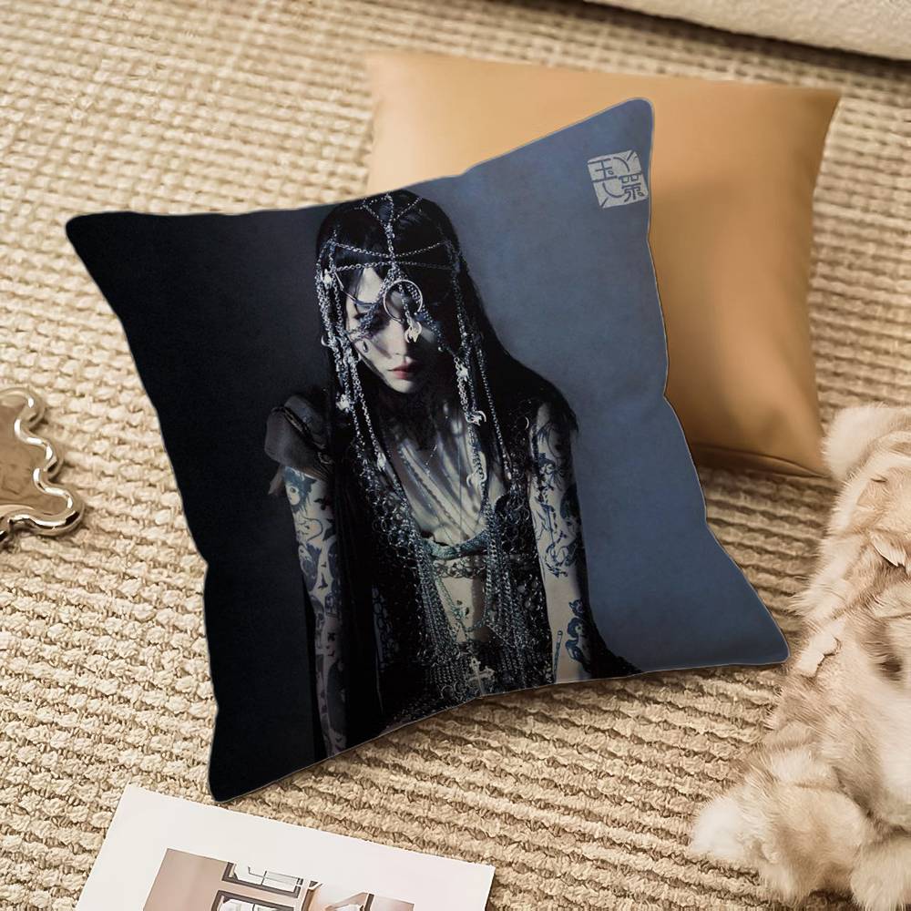 Y-Yeule Evangelic Girl Pillow Case Anti-dustmite Invisible Zipper Sofa Bed