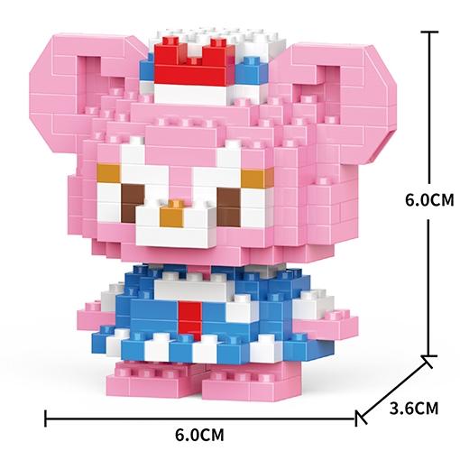 Disney Anime Prinzessin Bausteine Stitch Mickey Mouse Mini Action Spielfiguren Blöcke Spielzeug Ziegel Zusammenbauen Spielzeug Kinder Geschenke
