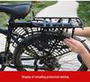 Seggiolino di Sicurezza Universale per Bicicletta con Poggiapiedi - Cuscino Posteriore Pieghevole per Mountain Bike per Bambino