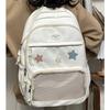 Japanese Y2k Aesthetic Star Transparent Backpack Women Students Casual Kawaii Star Schoolbag Girl High-capacity Preppy Backpacks