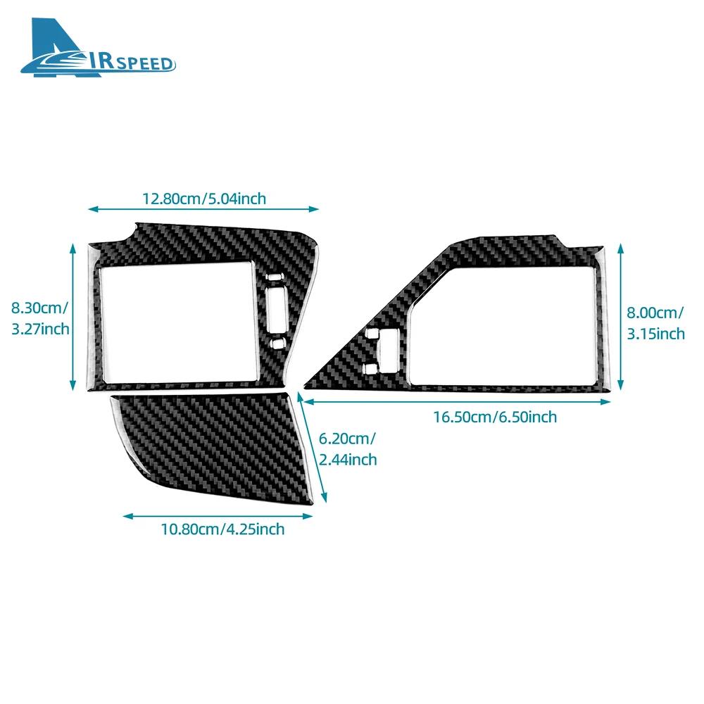 For Lexus GS GS250 GS350 GS450h L10 2012-2015 2016 2017 2018 2019 Real Soft Carbon Fiber Sticker LHD RHD Car Side Air Outlet