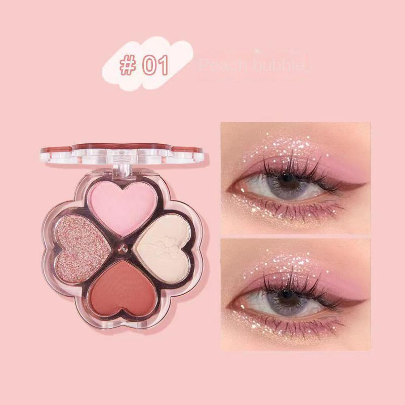 Lucky Clover Eyeshadow Palette Four Colours Eyeshadow Not Easy To Take Off Pure Lust Ambient Matte