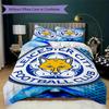 Leicester City Μοτίβο Σετ Κλινοσκεπασμάτων Κουβέρτα Κάλυμμα Μαξιλαροθήκη Διακόσμηση Σπιτιού Δώρο Γενεθλίων (1 * παπλωματοθήκη + 2 * μαξιλαροθήκη χωρίς πυρήνα)70