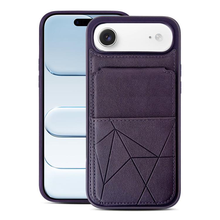 Multifunctional Vertical Flip Card Wallet Holder Vegan Leather Back Phone Case