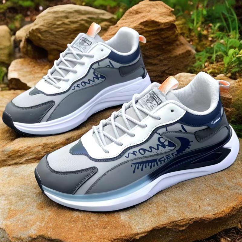 Ultra-light running shoes autumn new leather waterproof student sports shoes casual shoes