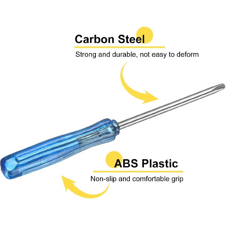 uxcell 6pcs Mini Phillips Screwdriver 2.0mm 65mm Length Micro Precision Cross Head Screw Driver with Non-Slip Handle for Watch Eyeglasses Electronics