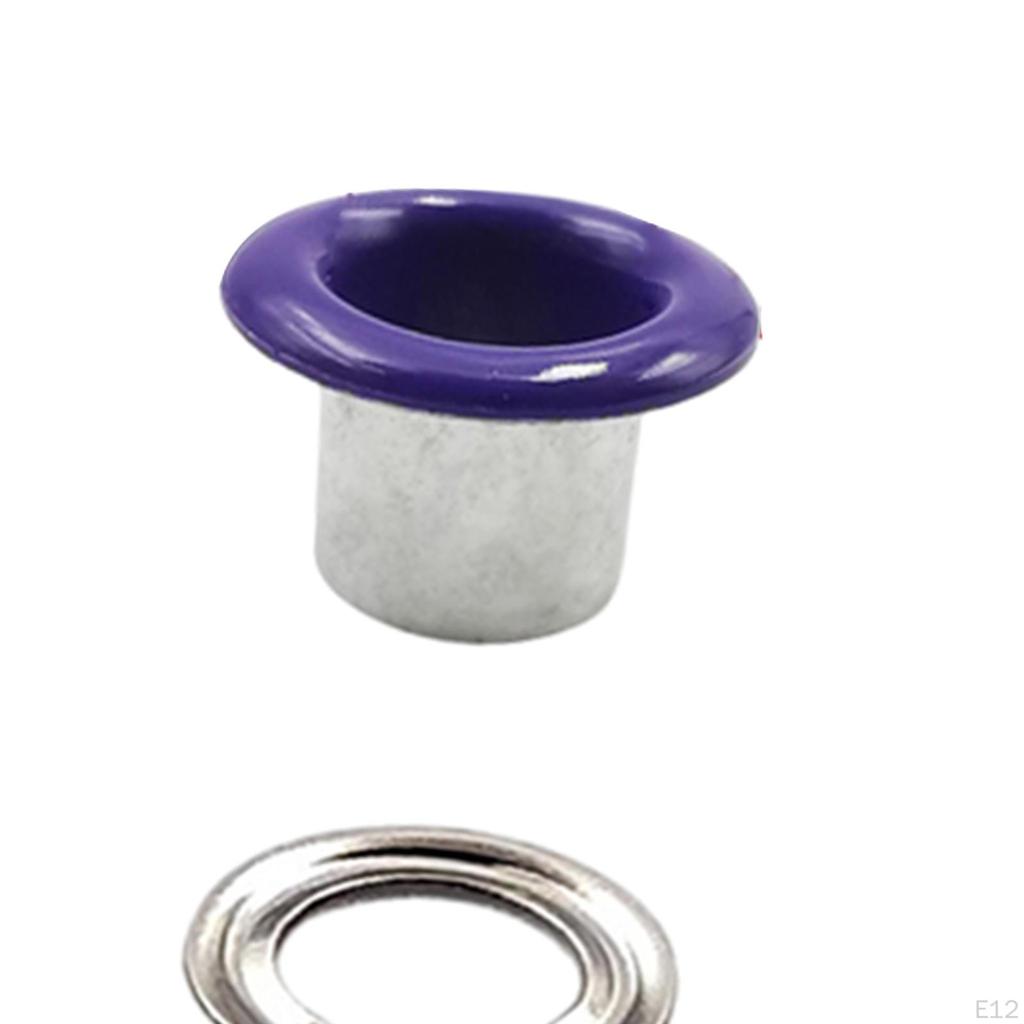 100 Pieces Hole Metal Eyelets Grommets Round Shape 6mm Accessories Tiny Grommet for Scrapbooking