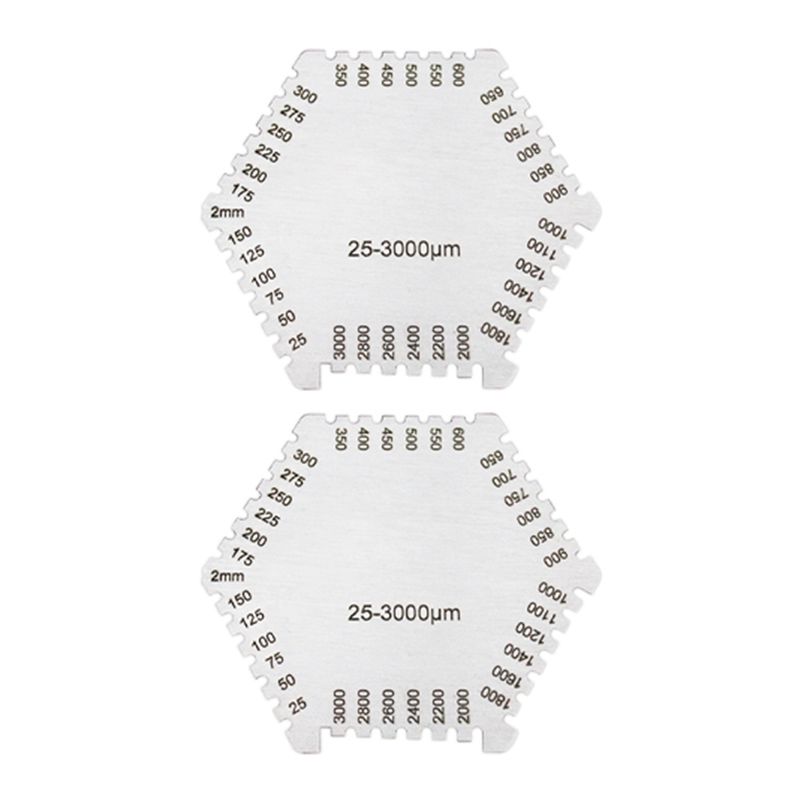 

AEE4-Stainless Steel Wet Film Comb Paint Coating Wet Film Thickness Gauge Comb Gauge Film