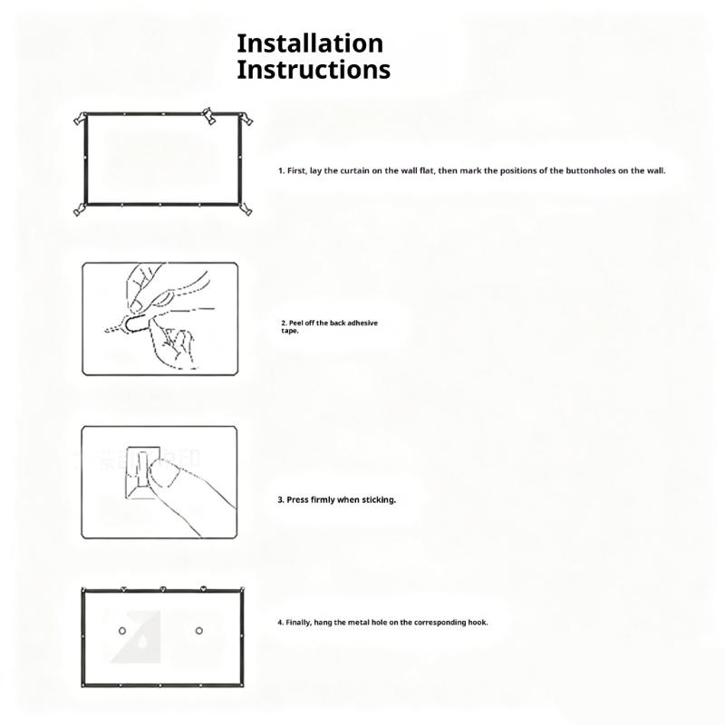 Metal Frame Projector Screen Foldable Design and Highly Definition Resistant To Light Wide Viewing Angles