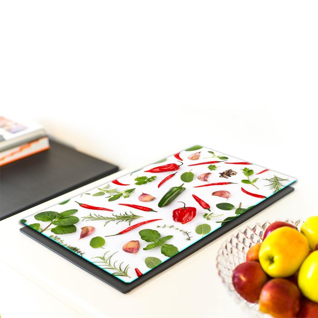 GLASS PLATE BOARD PANEL TABLETOP 40x52 PEPPER