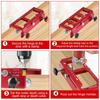 Aluminum Alloy Door Hinge Jig Set Door Frame Stable Locator Hinge Drilling Fixture Flat Heads Clamp for Precise Mortising
