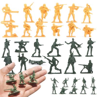 30ks/sada Mini Klasické Figurky Vojáků Modely Dětská Hračka Hrací Sada Stolní Dekorace Batole Muži Děti Hračka Dárek Příslušenství TMZ