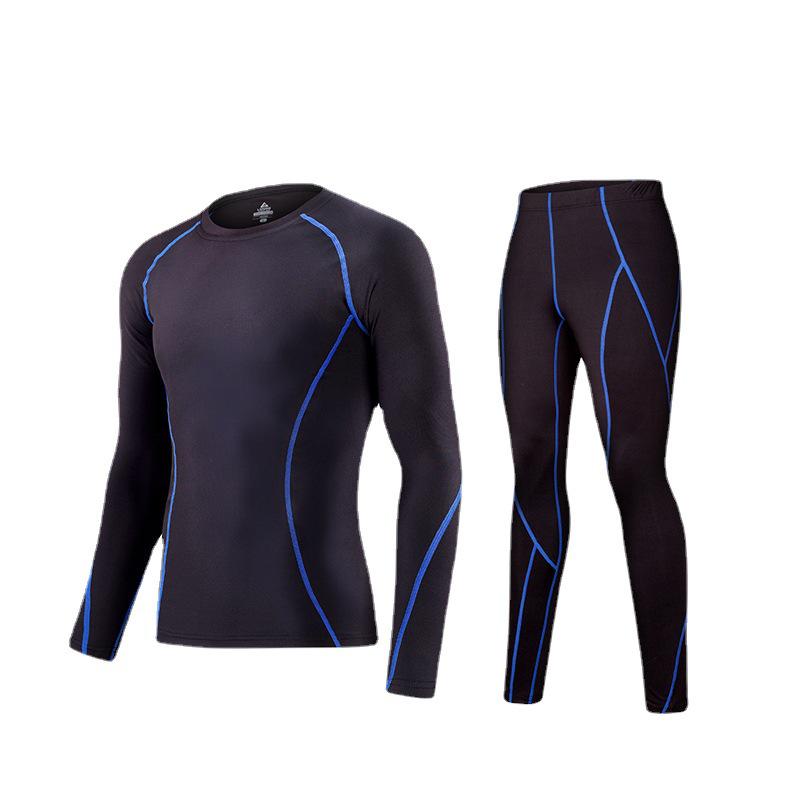 Slim Fit Long Sleeve Quick-Dry Sportswear Set with Fleece Lining for Running and Yoga