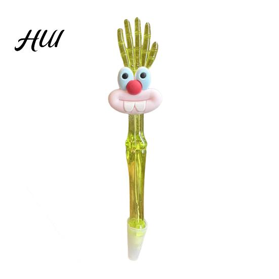 Creative Writing Accessory Cute Ballpoint Pens Kids Cartoon Gel Pen with Top Hand Assorted Vibrant Color Ink Colors Rollerball for School Office